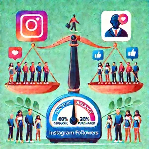 Choosing the right number of Instagram followers to buy for your growth goals, balancing organic and purchased followers.