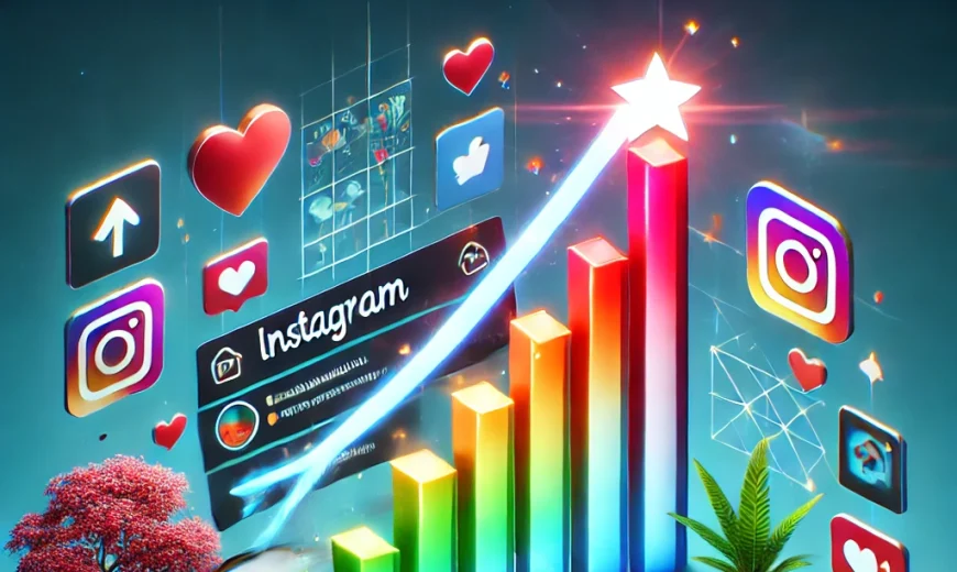 Instagram profile showing increasing follower count, likes, and engagement, representing brand growth and credibility through purchasing Instagram followers.