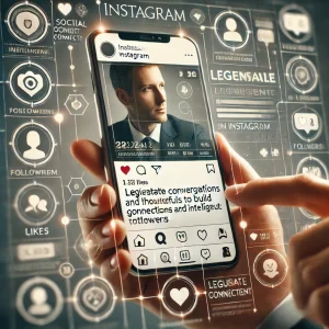 Instagram user interacting with current and potential followers through messages, likes, and comments, representing legitimate and intelligent engagement for follower growth.