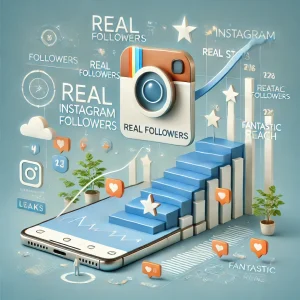 Steps leading to gains of real Instagram followers with engagement metrics like likes and comments, showing fantastic reach and progress on Instagram.